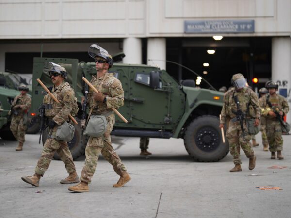 National Guard Troops Deployed in Los Angeles Amid Protests Over Immigration Raids