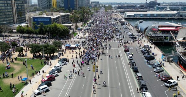 Nationwide Protests Mark ‘No Kings’ Day as Thousands March in San Diego