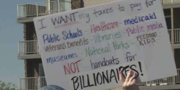Protesters in Anchorage Rally Against Immigration Policies and Global Conflicts