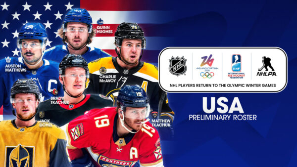 Team USA Names First Six Players for Men’s Hockey Olympic Roster Ahead of Milano Cortina 2026