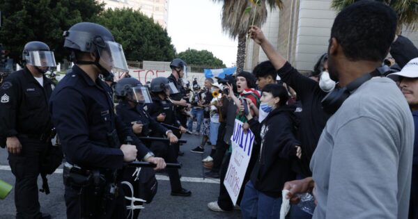 Man Arrested for Allegedly Shooting Paintballs at Federal Officer During Protests in Los Angeles