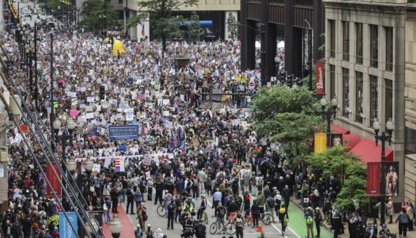 Thousands Participate in ‘No Kings’ Protest in Chicago Amid National Demonstrations
