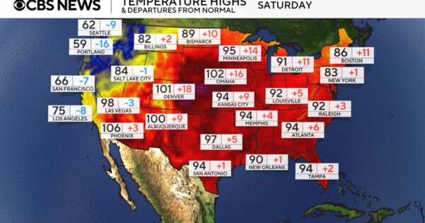 Severe Heat Wave Expected to Blanket Eastern U.S.