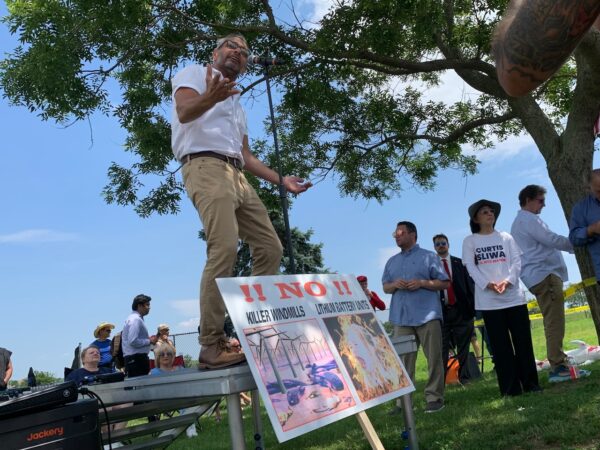 Residents Rally Against Battery Storage and Wind Turbine Development in Staten Island