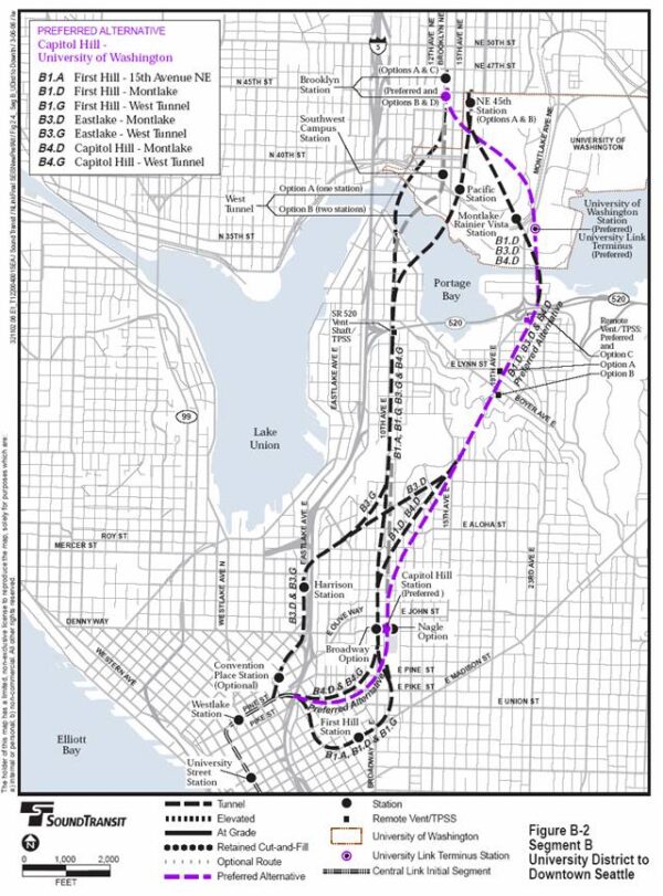 A Historical Overview of Light Rail Proposals in the Seattle Metro Area