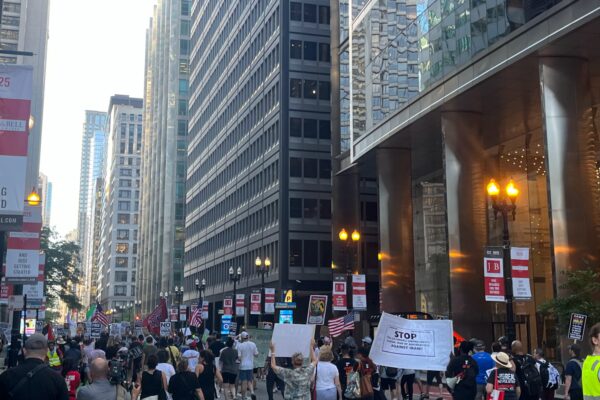 Protestors Gather in Chicago Against U.S. Involvement in Iran-Israel Conflict