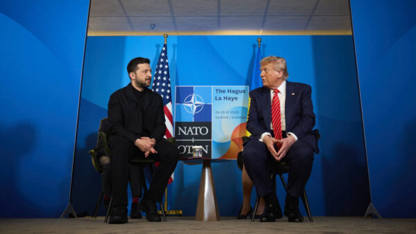 President Trump Discusses Support for Ukraine Following NATO Summit Meeting with Zelenskyy