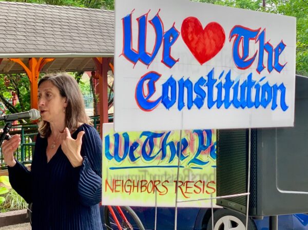 Philadelphia Councilmember Warns of Threats to LGBTQ+ Rights at Mt. Airy Rally