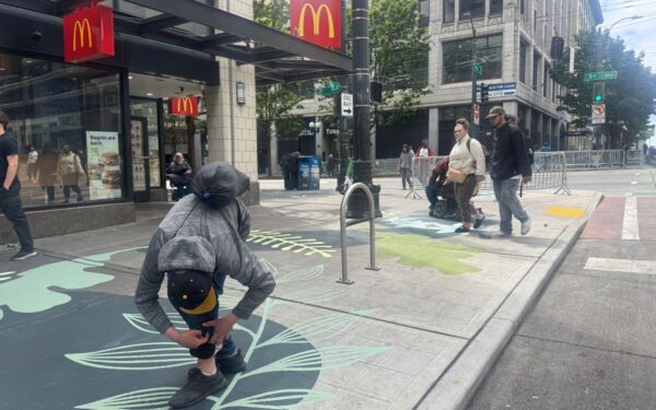 Seattle’s Response to Crisis: Sidewalk Murals and Decorative Lights