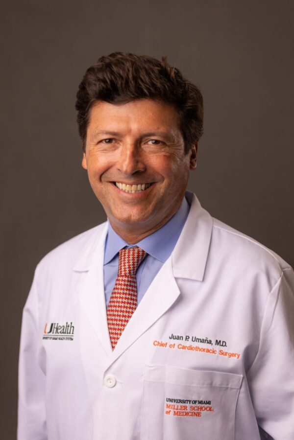 Dr. Juan Pablo Umaña Joins University of Miami as Chief of Cardiothoracic Surgery