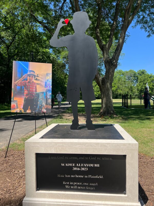 Community Unveils Monument Honoring Wadea al-Fayoume in Plainfield, IL
