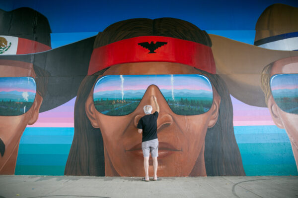 Restoration of Emanuel Martinez’s Mural ‘Confluent People’ Underway in Denver