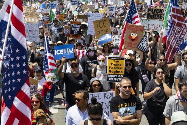 Protests Erupt in Downtown Los Angeles Amidst Militarization and Immigration Enforcement Tensions