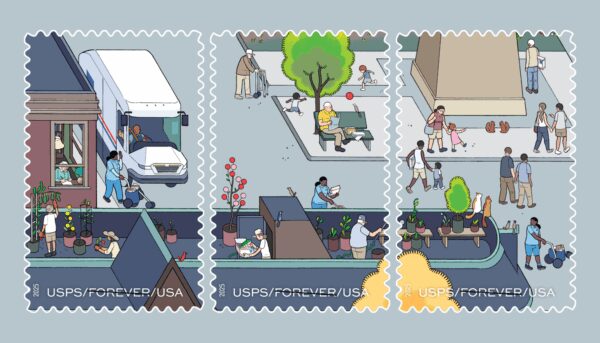 Chris Ware Unveils New Postage Stamps Celebrating USPS’s 250th Birthday