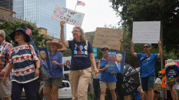 Hundreds Protest at Houston City Hall Against Trump Administration and Local Policies