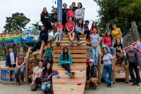 Local Youth Create Giant Whale Climbing Structure at Berkeley Marina’s Adventure Playground
