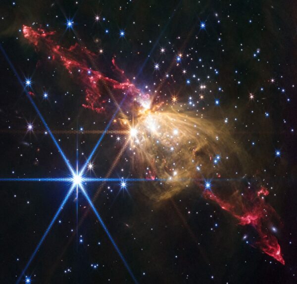NASA’s James Webb Space Telescope Reveals Stunning Stellar Eruption from Massive Protostar