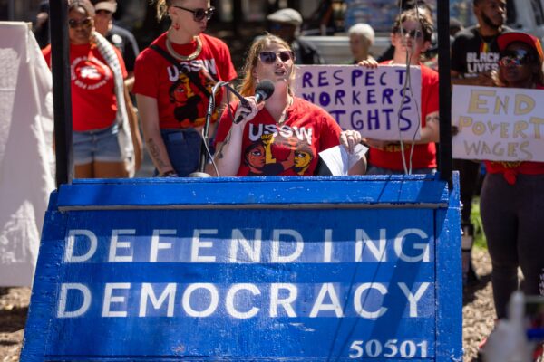 Labor Day Rally Highlights Frustrations Over Wealth and Inequality in Atlanta